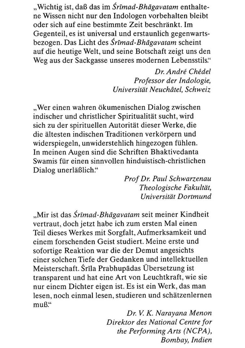 Srimad Bhagavatam- Six Canto German - Indya