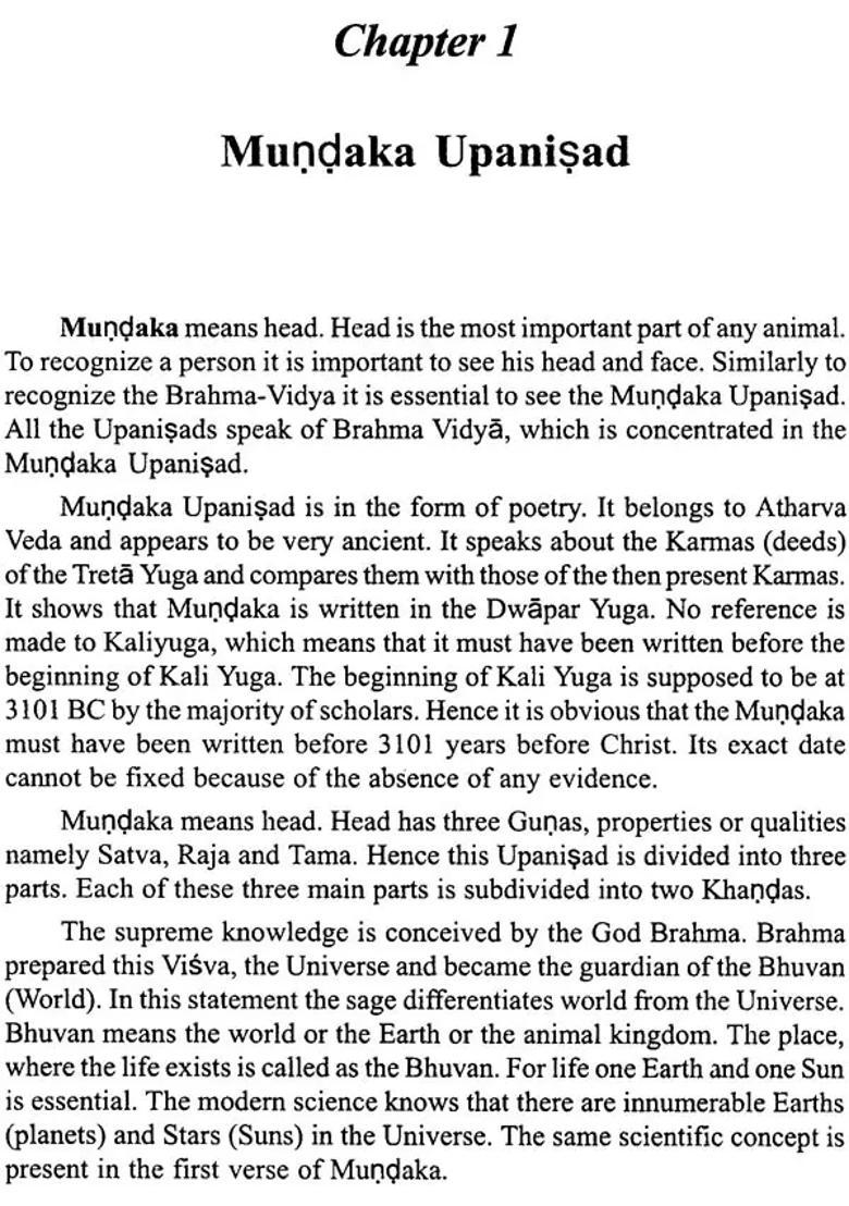 The Gleams Of Science In The Upanisads And Srimad Bhagwat Gita - Indya