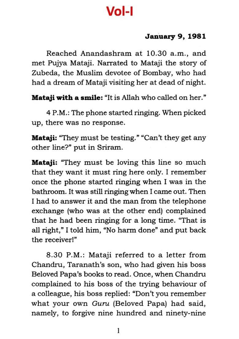 With The Divine Mother Set Of 3 Volumes - Indya