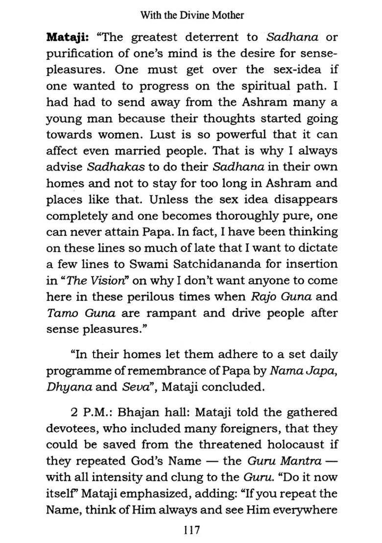 With The Divine Mother Set Of 3 Volumes - Indya