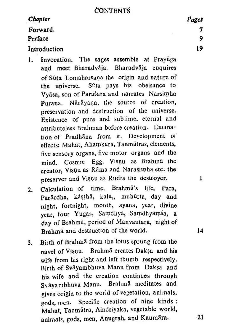 The Narasimha-Puranam Text In Devanagari With Translation Notes In English - Indya