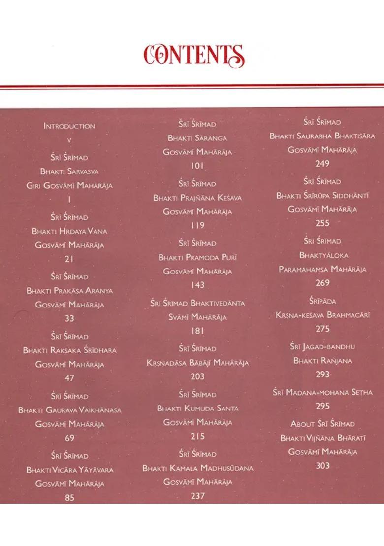 My Beloved Masters The Incomparable Commanders Of Srila Prabhupada