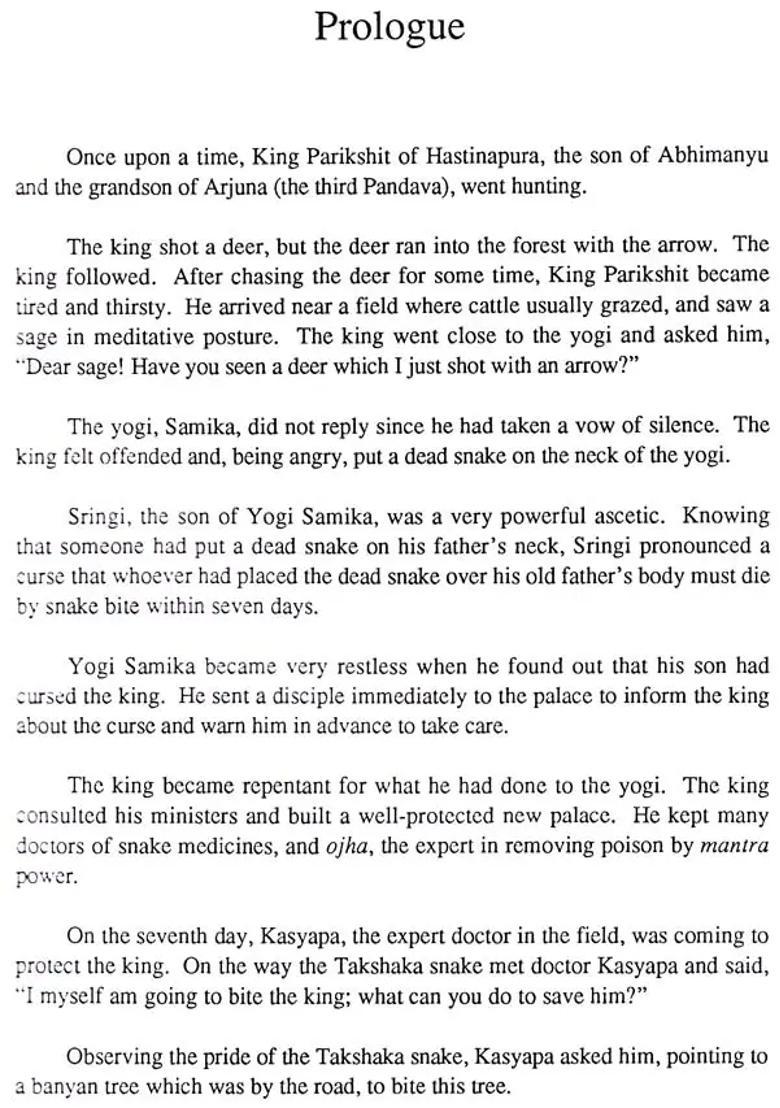 The Mahabharata- Stories Of The Great Epic Volume I - Indya