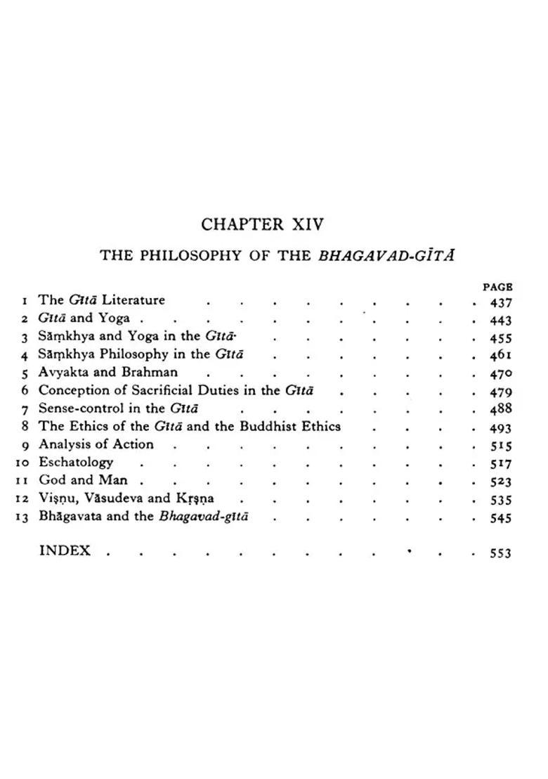 Sankara School Of Vedanta Yogavasistha And Bhagavadgita A History Of Indian Philosophy Volume 2 - Indya