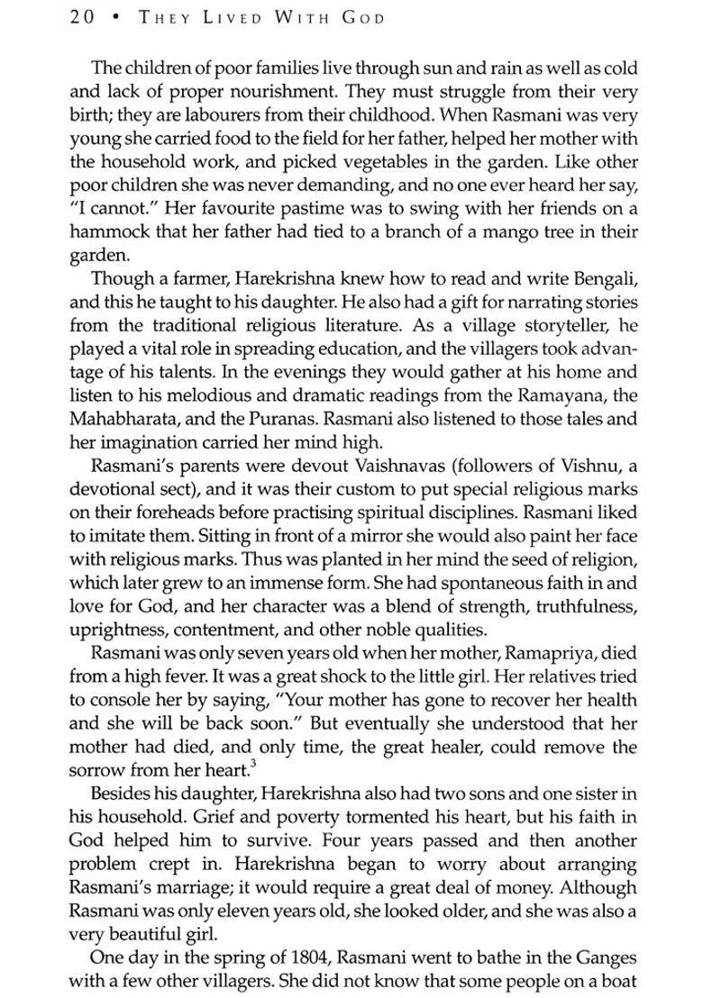 They Lived With God - Life Stories Of Some Devotees Of Sri Ramakrishna - Indya