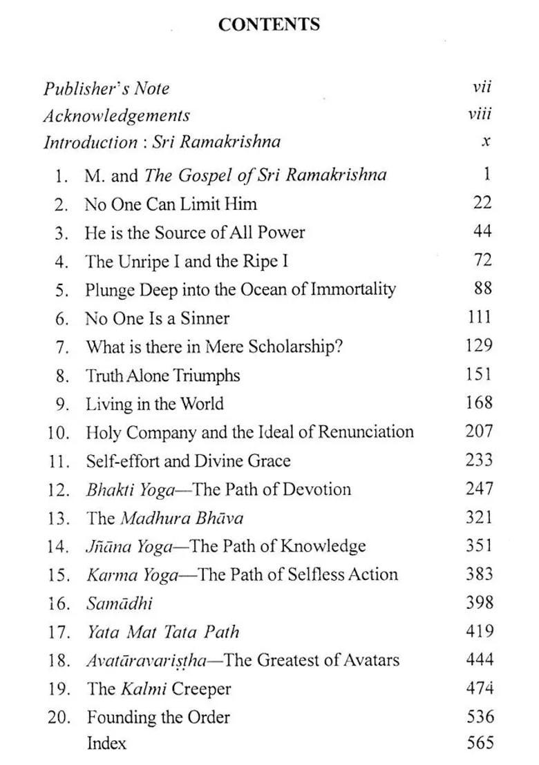 The Way To God As Taught By Sri Ramakrishna - Indya