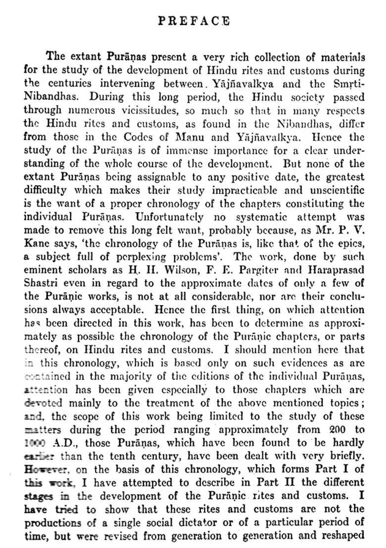 Studies In The Puranic Records On Hindu Rites And Customs - Indya