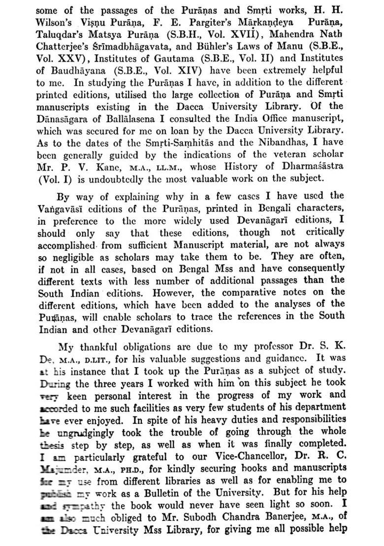 Studies In The Puranic Records On Hindu Rites And Customs - Indya