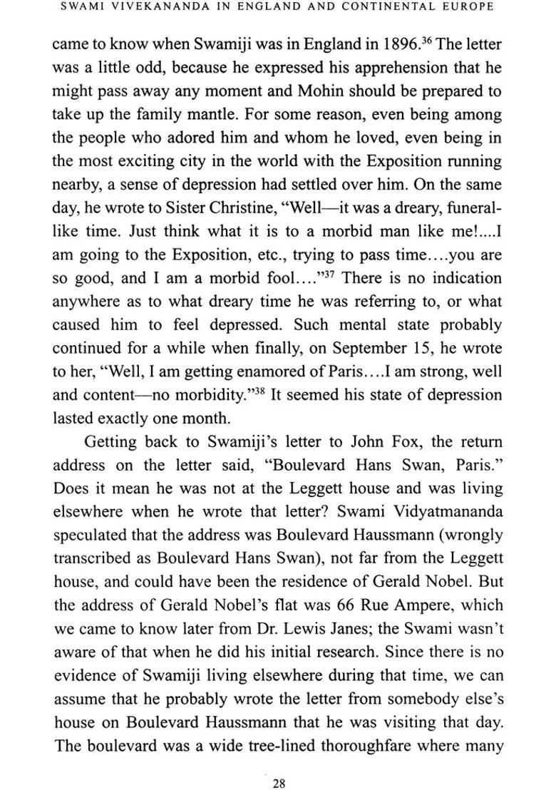 Swami Vivekananda In England And Continental Europe - Indya