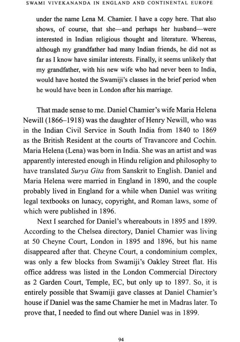 Swami Vivekananda In England And Continental Europe - Indya