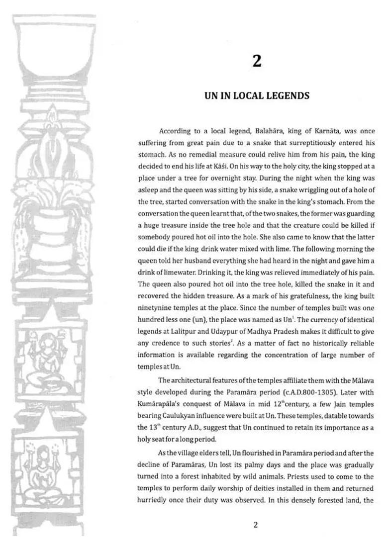 Some Paramara Temples From Madhya Pradesh A Case Study Of Village Un - Indya