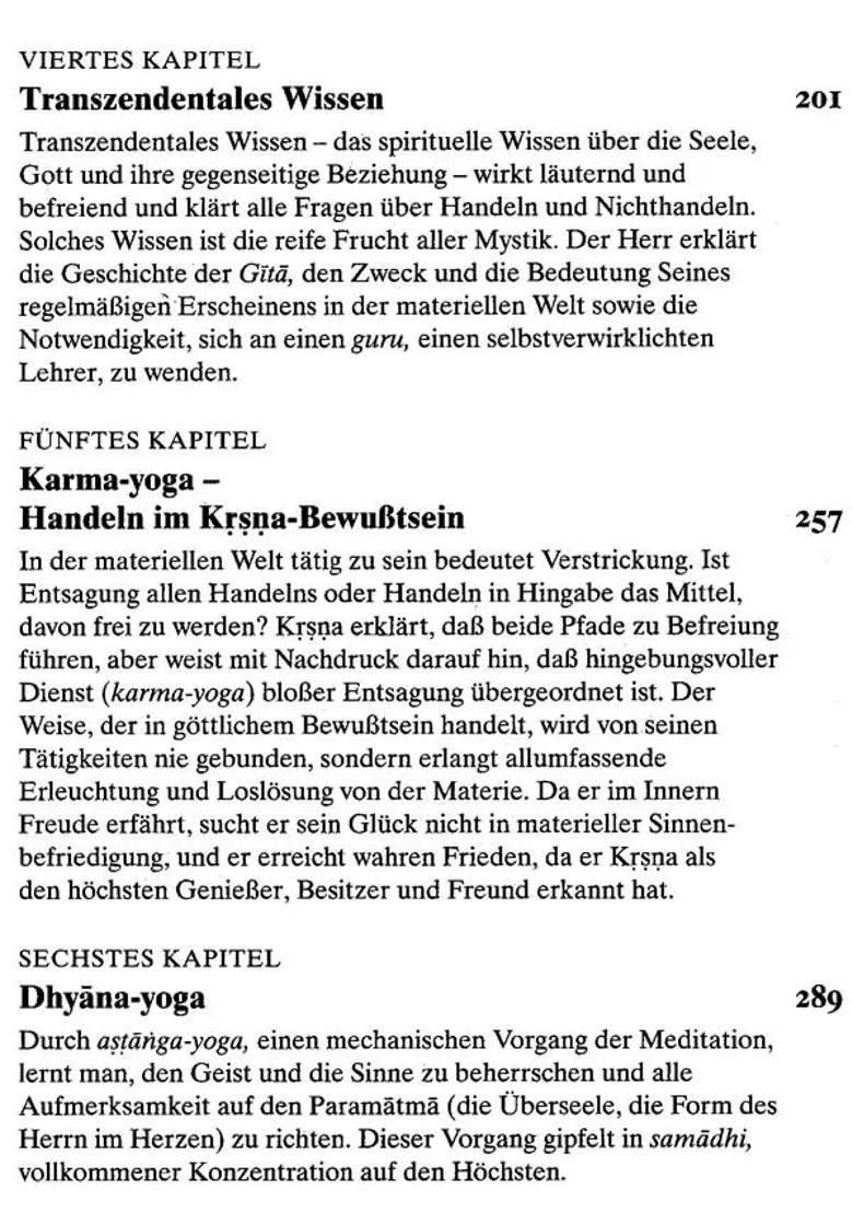 Bhagavad Gita Wie Sie Ist - Bhagavad Gita As It Is In German - Indya