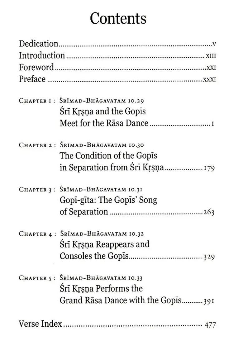 Sri Rasa Pancadhyayi - Indya