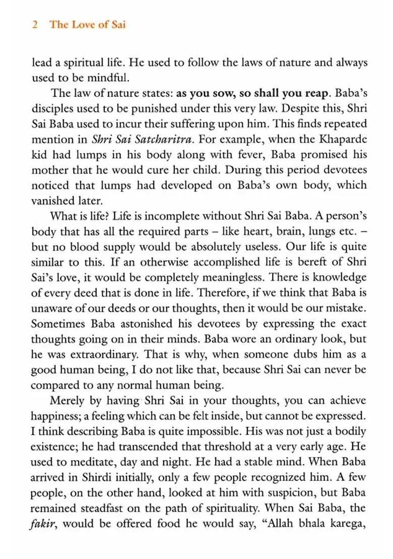 The Love Of Sai- Sai Baba Was Not An Ordinary Person Who Appeared In Shirdi Sai Baba Is An Energy Beyond Form - Indya