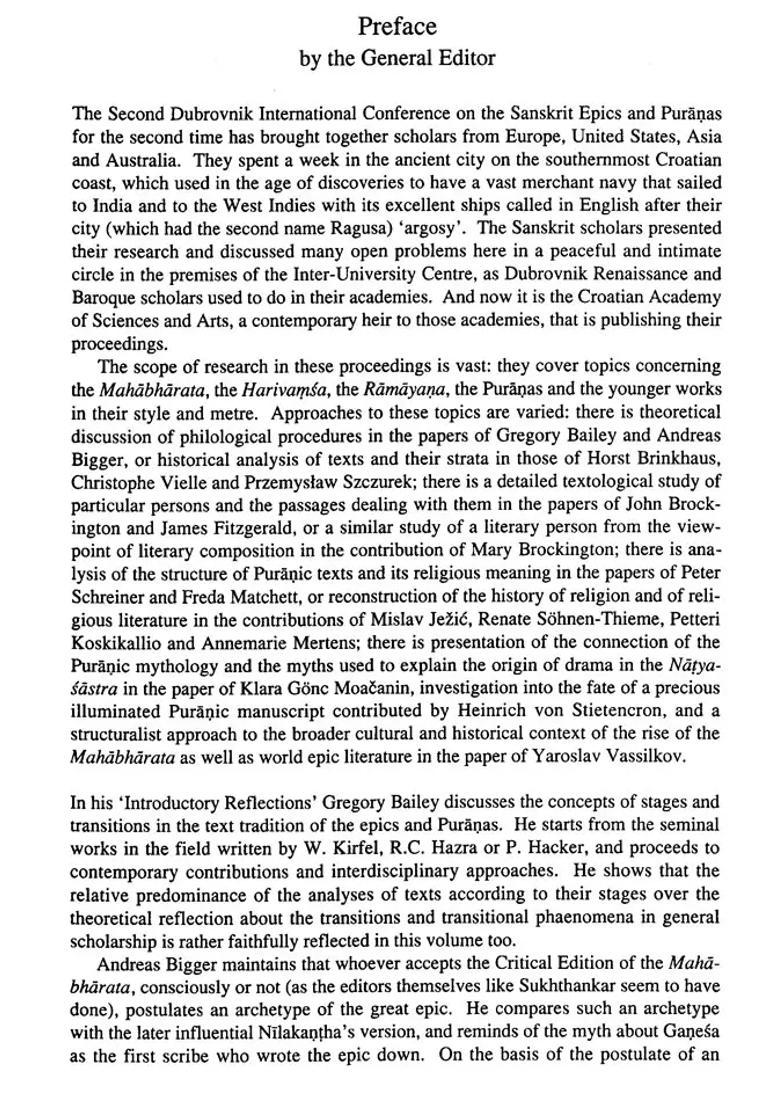 Stages And Transitions Temporal And Historical Frameworks In Epic And Puranic Literature - Indya