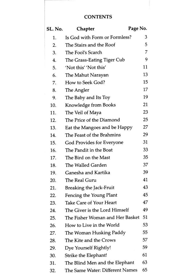 Pictorial Parables Of Sri Ramakrishna - Indya