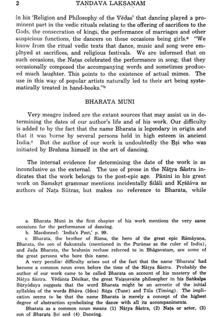 Tandava Laksanam The Fundamentals Of Ancient Hindu Dancing A Translation Into English Of The Fourth Chapter Of The Natya-Sastra - Indya