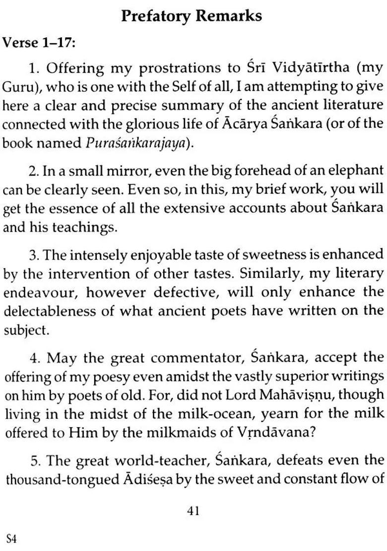 Sankara Digvijaya - The Traditional Life Of Sri Sankaracharya Shankaracharya - Indya