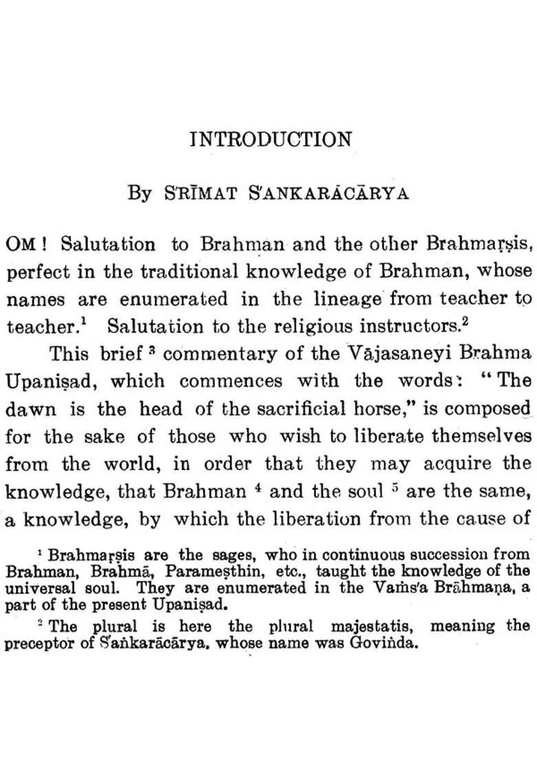 Brhadaranyaka Upanisad- Text In Sanskrit And Translation With Notes In English From The Commentaries Of Sanakaracharya And The Gloss Of Anandagiri - Indya