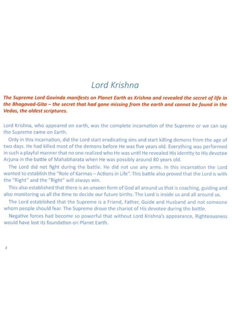 The Bhagavad Gita- A Fresh Approach Messages From The Supreme The God Lord Krishna Talks To Arjuna- No Interpreter - Indya