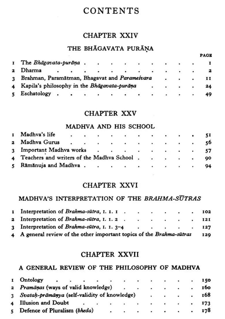 The Philosophy Of The Bhagavata Purana Madhva Vallabha And Gaudiya School Of Vaisnavism A History Of Indian Philosophy Volume 4 - Indya