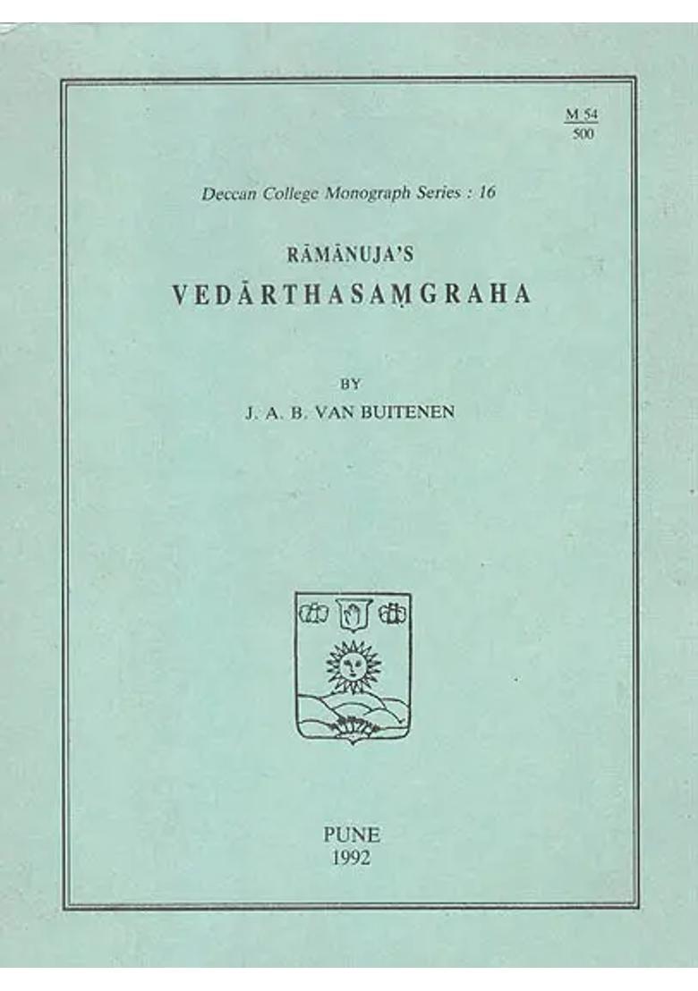 Ramanuja S Vedarthasamgraha A Rare Book - Indya