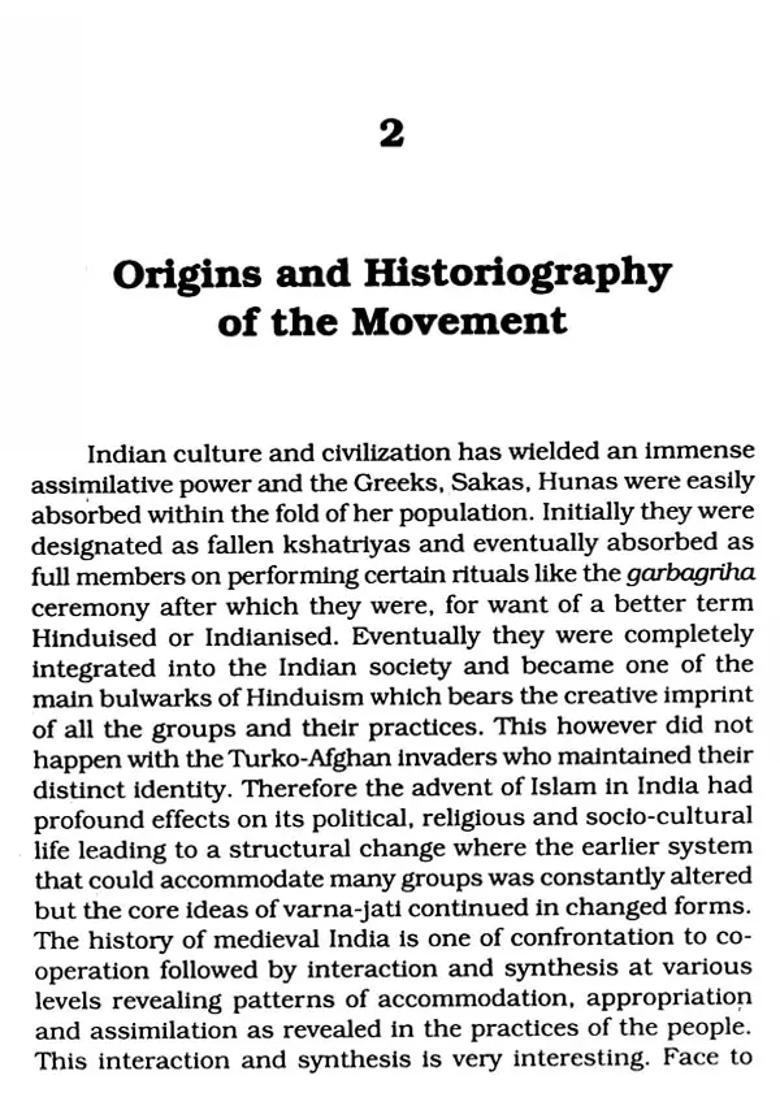 Religious Movements In Medieval India- Bhakti Creation Of Alternative Spaces - Indya
