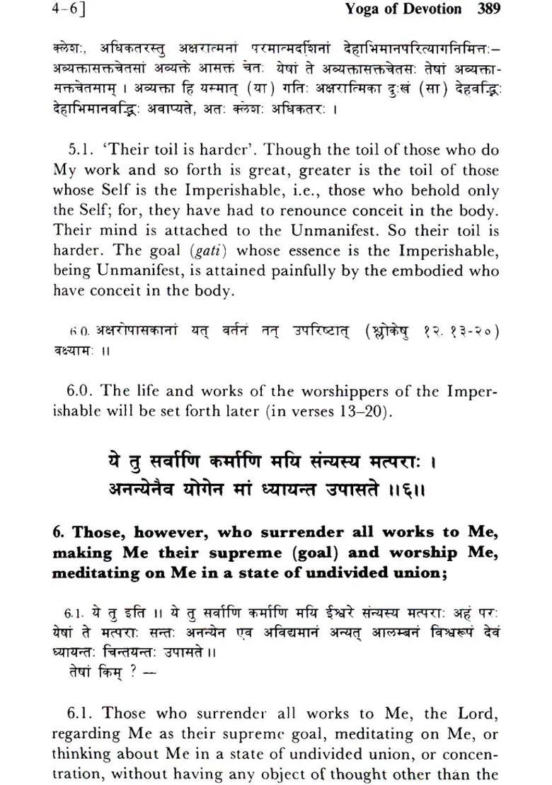 Bhagavad Gita Bhasya Of Sri Sankaracarya Shankaracharya - Indya