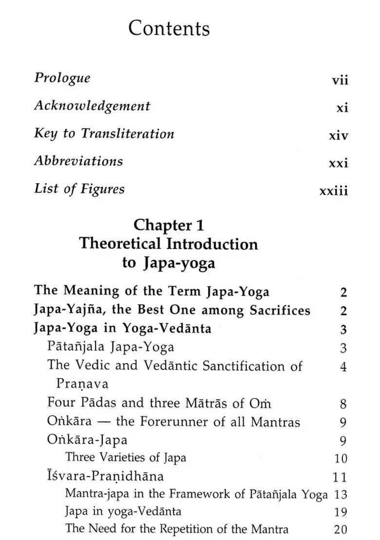 Japa Yoga- Mantra Yoga Theory Practice And Applications - Indya