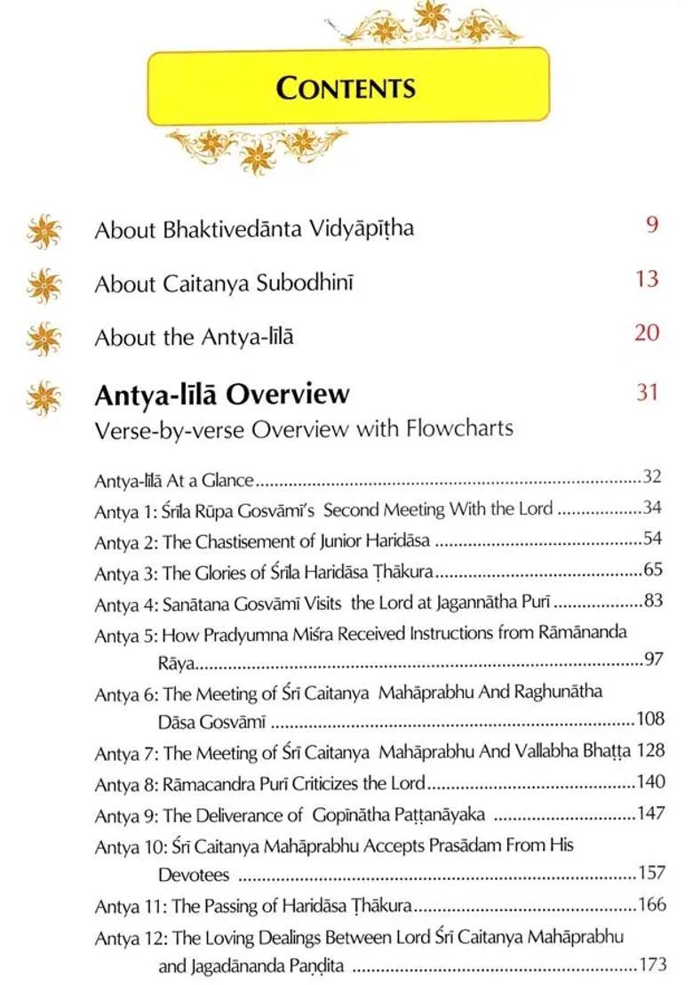 Caitanya Subodhini- Enriching The Experience Of Sri Caitanya Caritamrta Study Antya-Lila - Indya