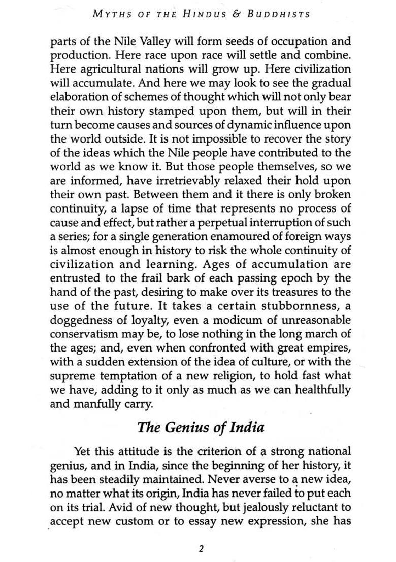 Myths And Legends Of The Hindus And Buddhists - Indya