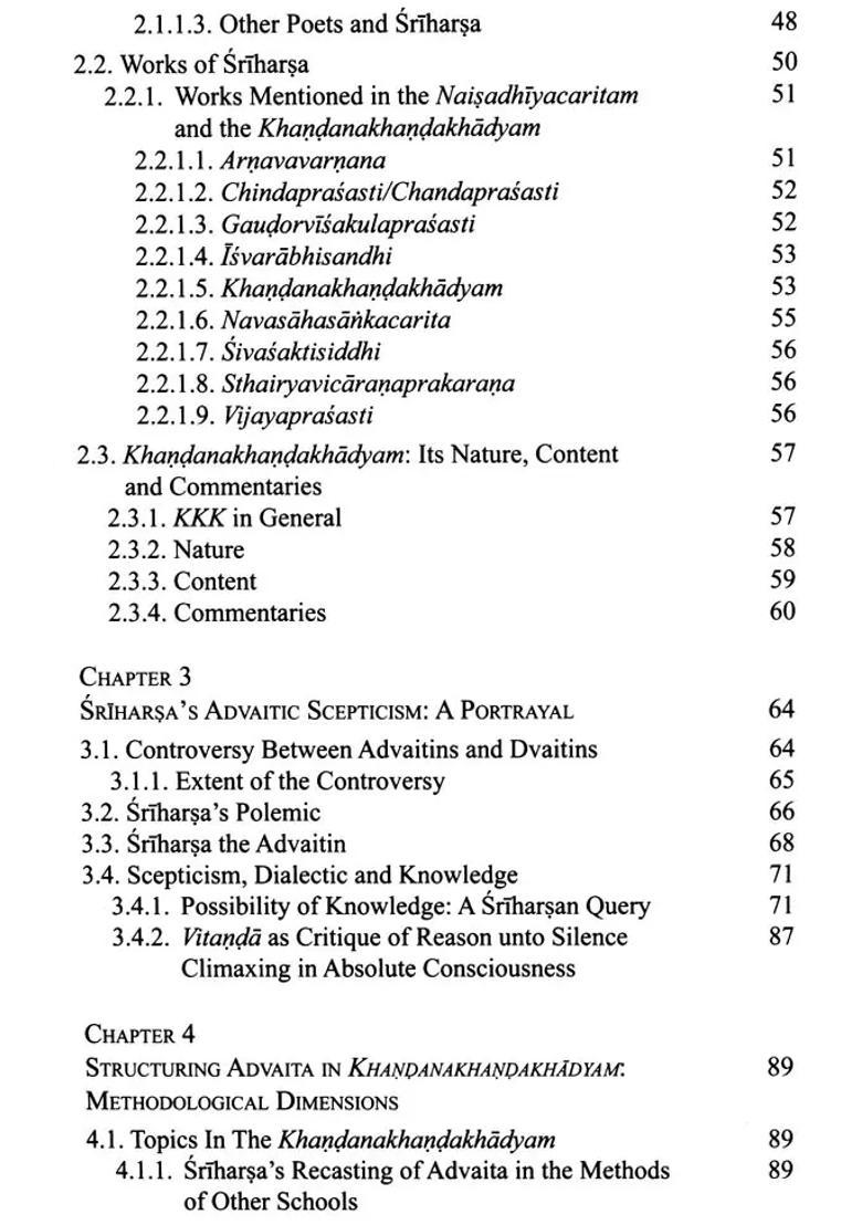 Structuring Advaita Dialectic - A Study Of Sri Harsha