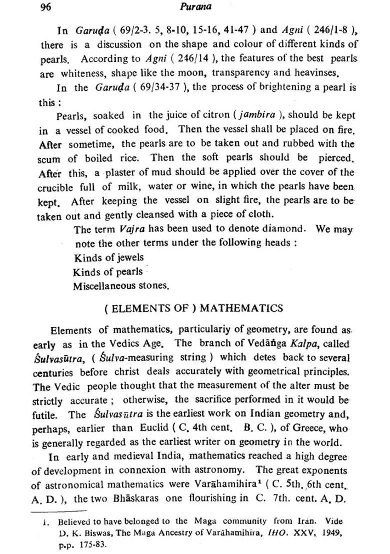 Studies In The Mahapuranas A Rare Book - Indya