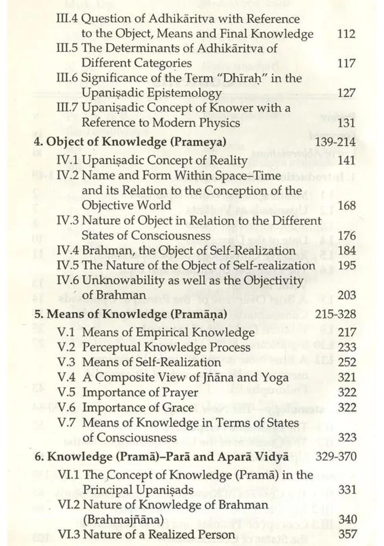 Epistemology In The Principal Upanishads- A New Perspective An Old And Rare Book - Indya