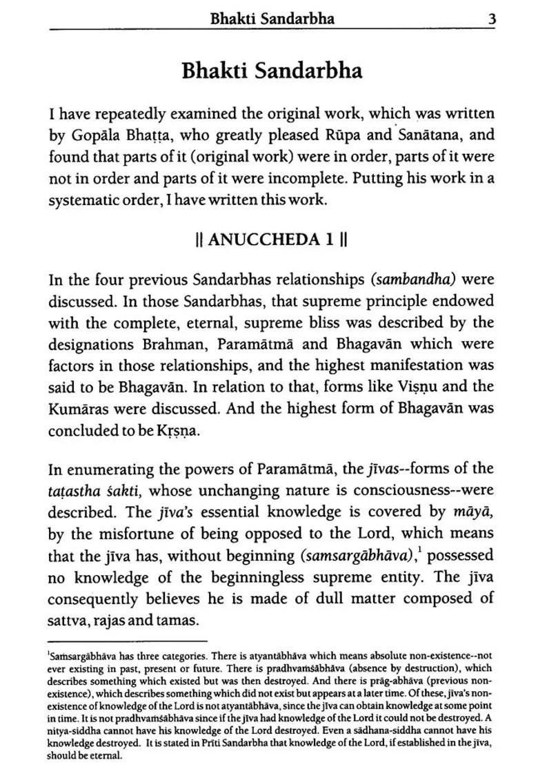 Bhakti Sandarbha - Indya