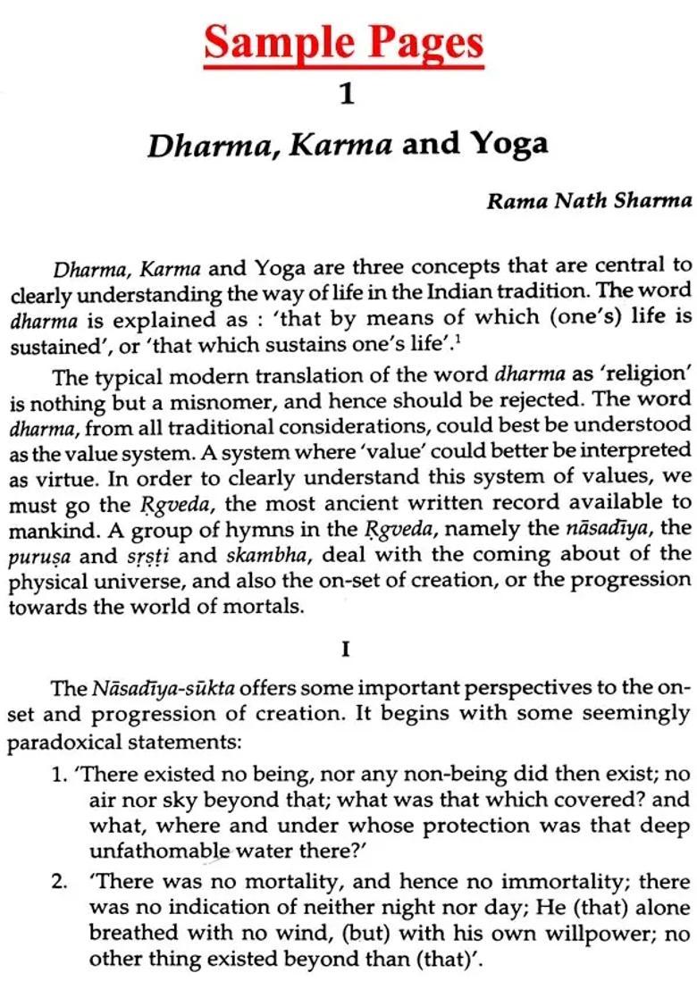 Creation And Existence In Indian Tradition - Indya