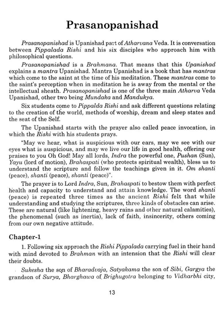 Supreme Knowledge Ten Main Upanishads - Indya