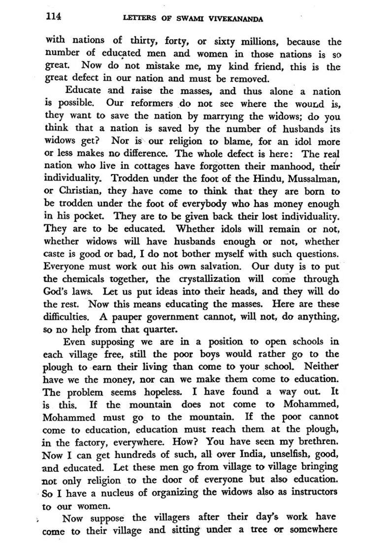 Letters Of Swami Vivekananda - Indya