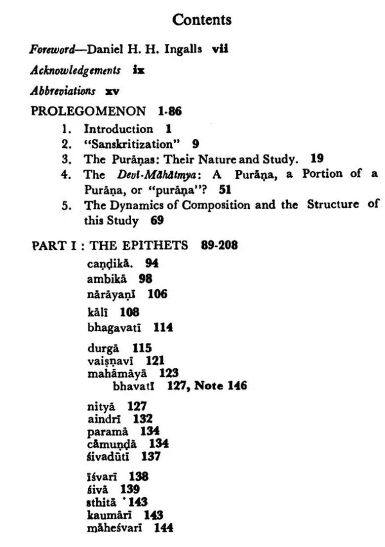 Devi Mahatmya The Crystallization Of The Goddess Tradition - Indya