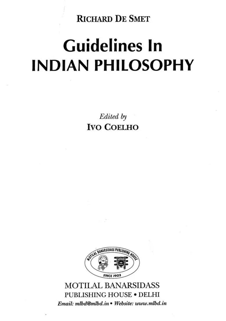 Guidelines In Indian Philosophy - Indya