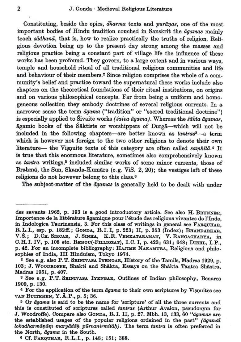 Medieval Religious Literature In Sanskrit A History Of Indian Literature Volume -2 Fasc. -1 - Indya