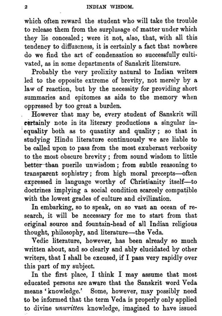 Indian Wisdom The Religious Philosophical And Ethical Doctrines Of The Hindus With A Brief History Of The Sanskrit Literature - Indya