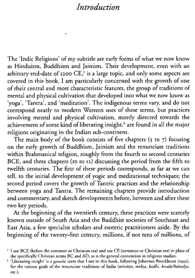 The Origins Of Yoga And Tantra Indic Religions To The Thirteenth Century - Indya