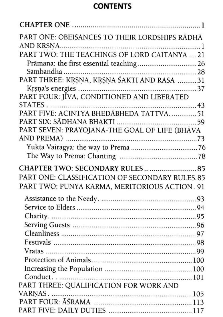 Sri Caitanya Siksamrta - The Nectarean Instructions Of Lord Caitanya - Indya