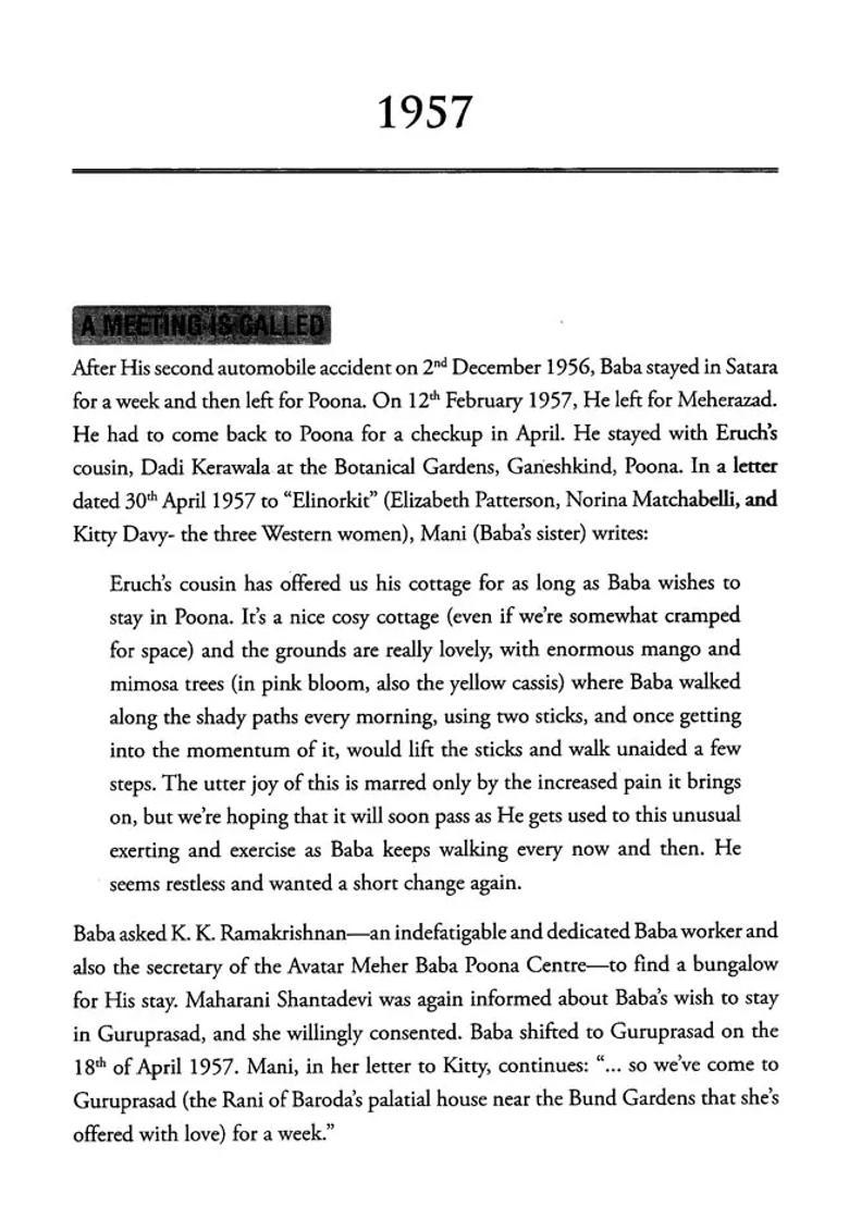 Glimpses Of Guruprasad A Book About Meher Baba - Indya