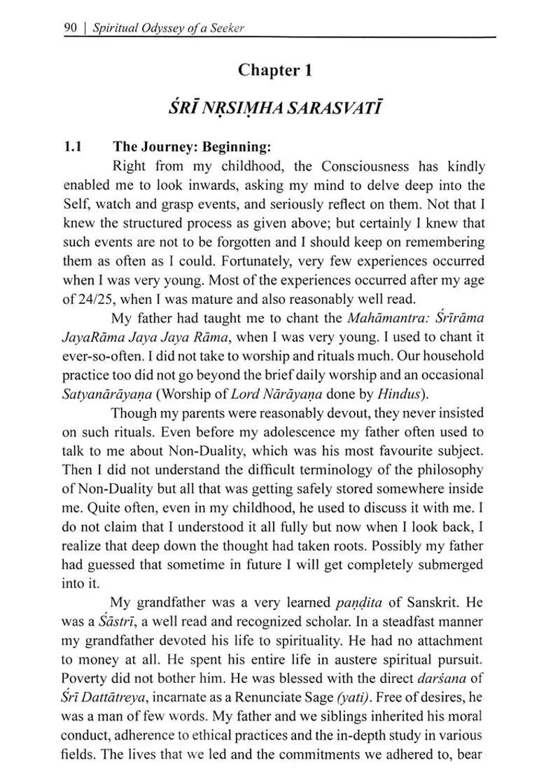 Spiritual Odyssey Of A Seeker - Indya