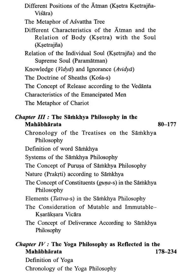 Trends Of Philosophical Thought In Mahabharata - Indya