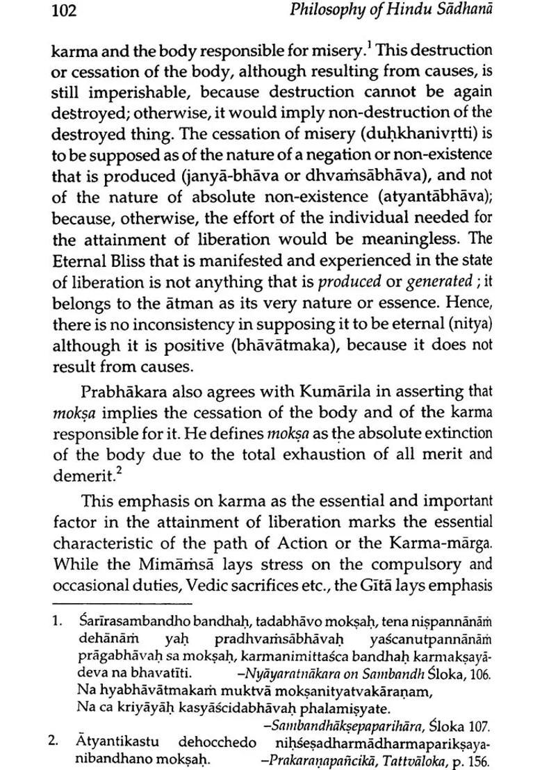 Philosophy Of Hindu Sadhana - Indya