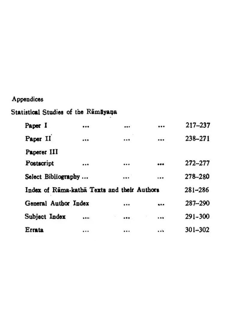 The Ramayana Its Origin And Growth- A Statistical Study - Indya