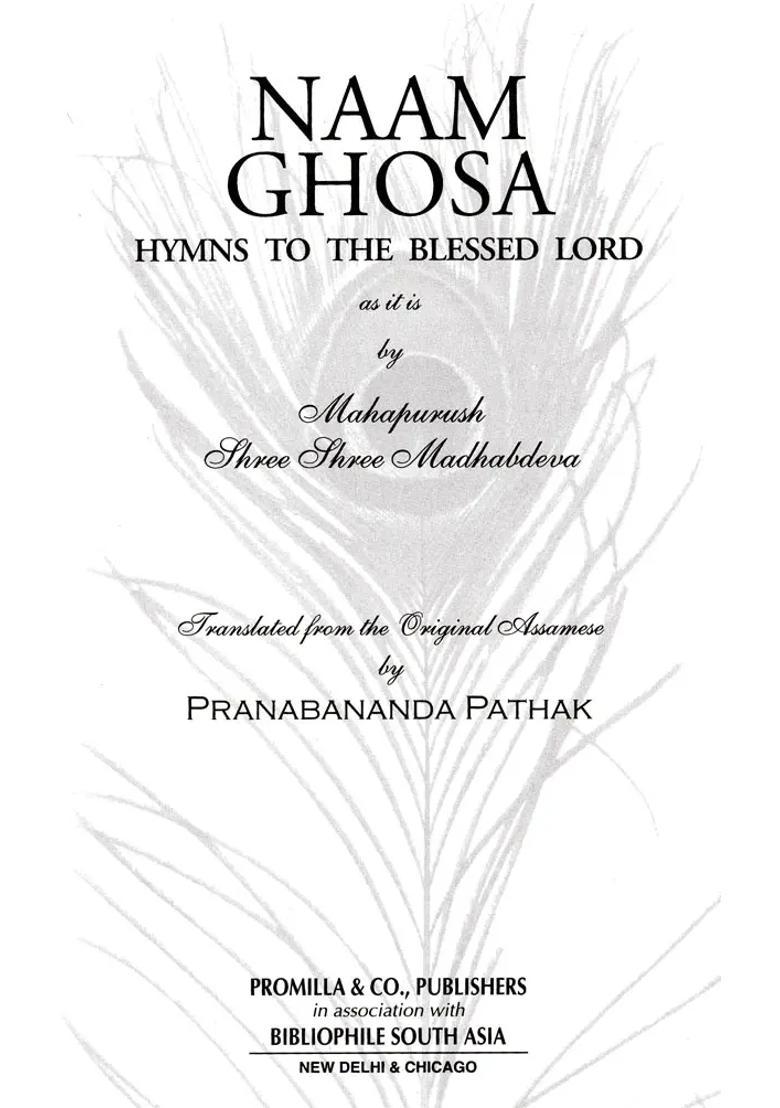 Naam Ghosa Hymns To The Blessed Lord - Indya